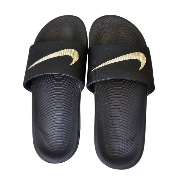 Nike Youth Boys 4Y Black Kawa Slide Sandals - Picture 4 of 14
